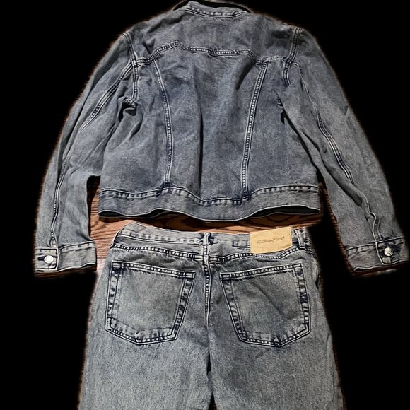 CK Female Denim Outfit (M size Jacket and 28 size trousers) - Picture 3 of 6